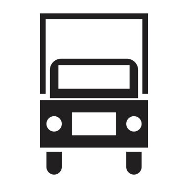 Kamyon simgesi tasarım şablonu