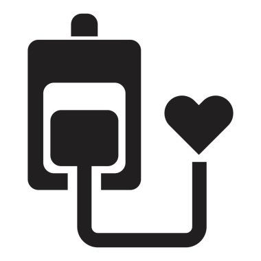 tıbbi kalp ikonu vektör tasarım şablonu