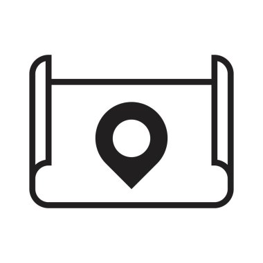 güzergah haritası vektör tasarım şablonu