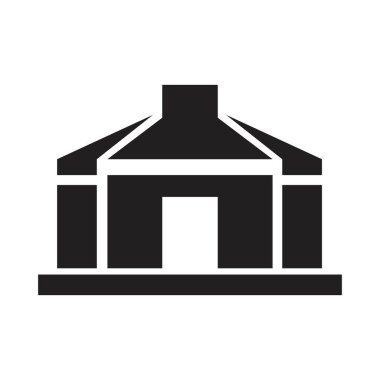 Yurt simgesi vektör tasarım şablonu