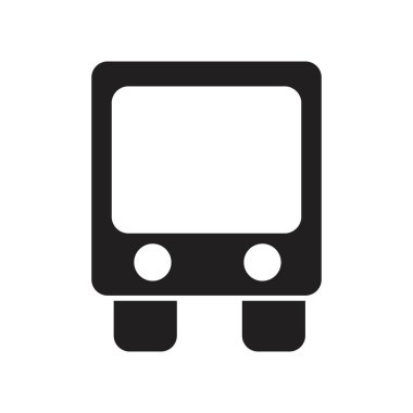 Bus simgesi vektör tasarım şablonu