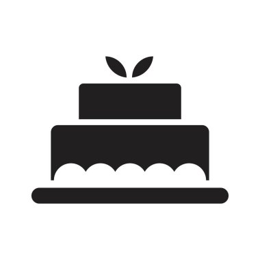 Kek simgesi vektör tasarım şablonu