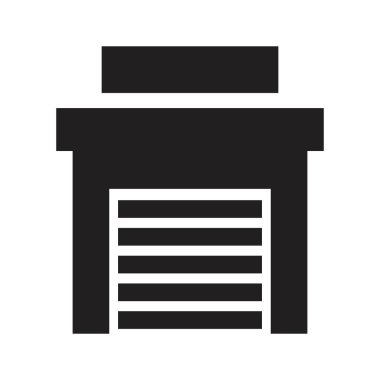 Garaj Simgesi Vektör Tasarım Şablonu