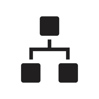 Hiyerarşi simgesi vektör tasarım şablonu