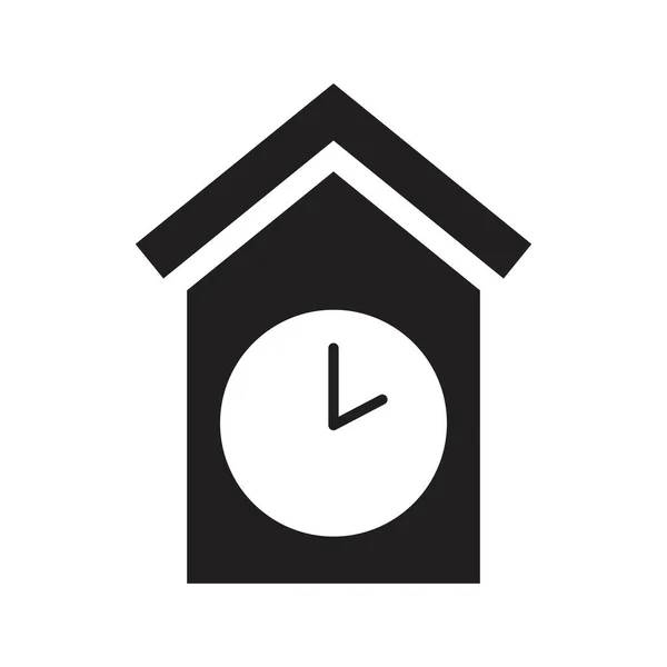 Plantilla Diseño Vector Icono Reloj Pared Retro — Archivo Imágenes Vectoriales