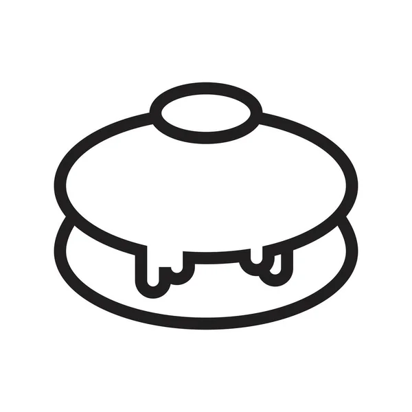 Шаблон Векторного Дизайна Иконок Пончика — стоковый вектор