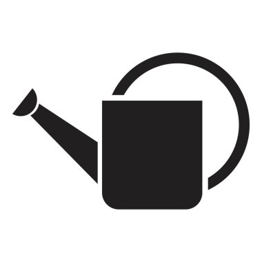 Bahçe ikonu tasarım şablonu siyah renk izole işareti beyaz arkaplanda