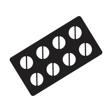 Haplar simge tasarım şablonu siyah renk izole işareti beyaz arkaplan üzerinde