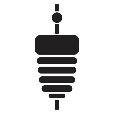 Doner Kebap simge vektör tasarım şablonu siyah renk izole işareti beyaz arkaplan üzerinde