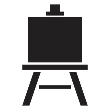 beyaz arkaplanda siyah renk izole edilmiş resim panosu ikon vektör tasarım şablonu