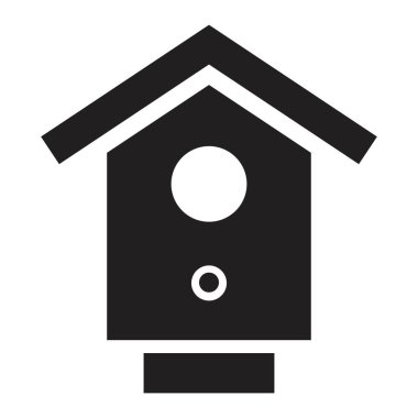 yuvalama kutusu ikon vektör tasarım şablonu siyah renk izole işareti beyaz arkaplan üzerinde