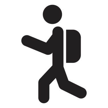 öğrenci simgesi tasarım şablonu beyaz arkaplanda siyah renk izole işareti