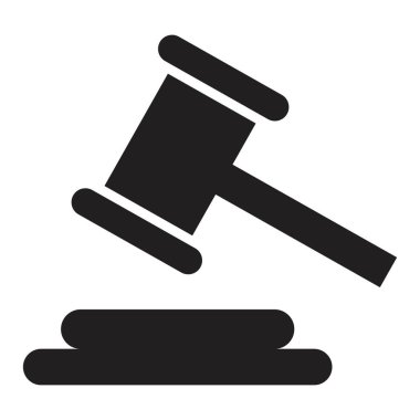 açık artırma simgesi vektör tasarım şablonu siyah renk izole işareti beyaz arkaplan üzerinde