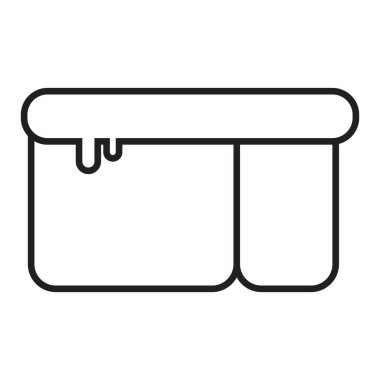 Şekerleme küp ikon vektör tasarım şablonu siyah renk izole işareti beyaz arkaplan üzerinde