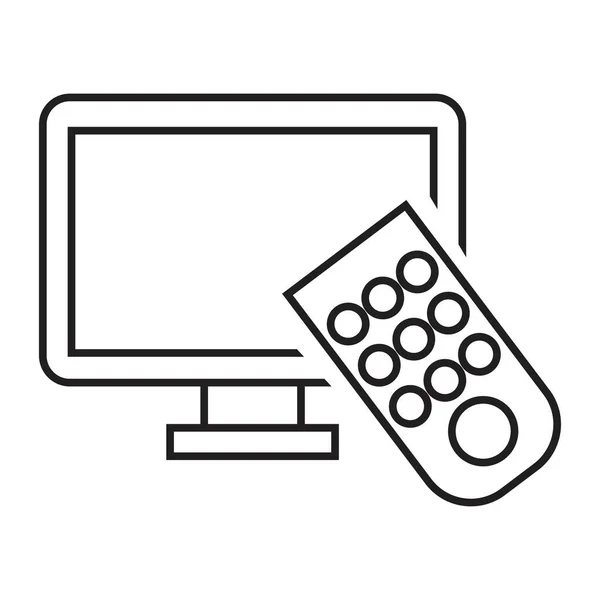 Remote Control Icon Διανυσματικό Πρότυπο Σχεδιασμού Μαύρο Χρώμα Απομονωμένο Σημάδι — Διανυσματικό Αρχείο