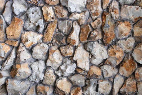 Pozadí Různými Hnědé Šedé Barvy Drsné Kamení Texturované Stěny Zavřít — Stock fotografie