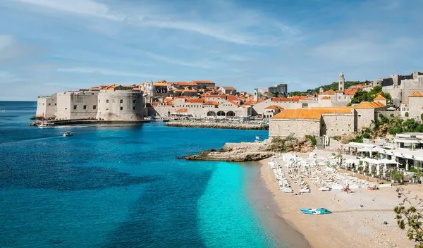Hırvatistan Dubrovnik Kentindeki Güzel Plaj — Stok fotoğraf