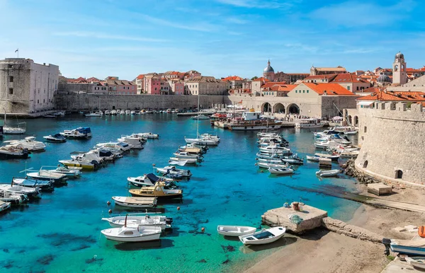 Dubrovnik Harbor Bay Old Town — Foto Stock