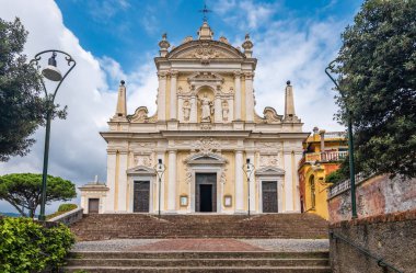 Barok Kilisesi San Giacomo, Santa Margherita, Ligure, İtalya.