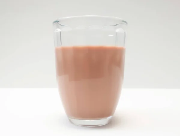 Glass Chocolate Milk Dairy Drink — стоковое фото