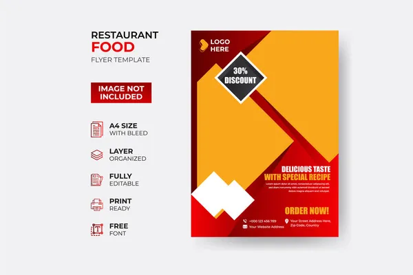 Modern Creatief Bedrijf Bedrijf Restaurant Fast Food Educatie Toelating Mode — Stockvector