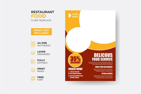 Modern Creatief Bedrijf Bedrijf Restaurant Fast Food Educatie Toelating Mode — Stockvector