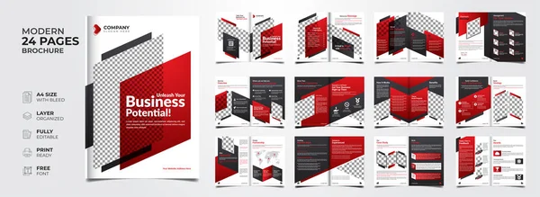 Creative Modern Annual Report Company Profile Business Proposal Multipurpose Brochure Ilustração De Stock