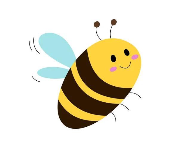 Abeja de dibujos animados elemento único para su diseño — Vector de stock