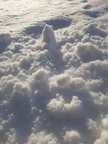Bucăți Zăpadă Diferite Dimensiuni — Fotografie, imagine de stoc