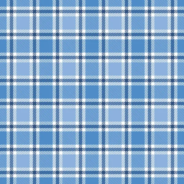 Blauw Tartan Geruite Naadloze Patroon Vector Illustratie Geruite Achtergrond — Stockvector