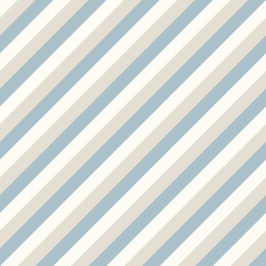 Geometrik çizgili, dikişsiz desen. Vektör çizimi. Çapraz arkaplan, açık bej ve mavi tonlarda doku.