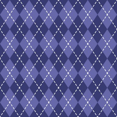 Mor kareli baklava desenli arka plan, kusursuz desen. Vektör çizimi. Geometrik doku. Çok Peri. 
