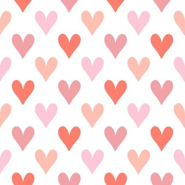 Duvar kağıdı pembe kalpler pürüzsüz desen