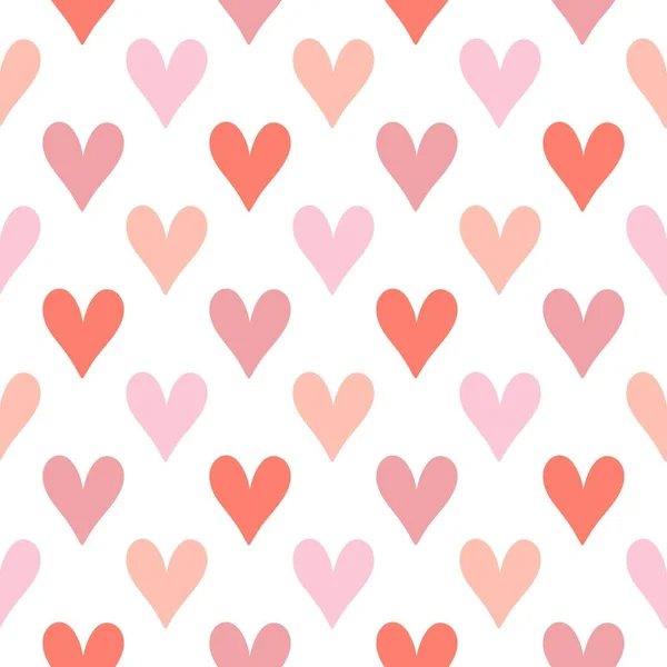 Tapeta różowe serca bez szwu wzór Ilustracja Stockowa
