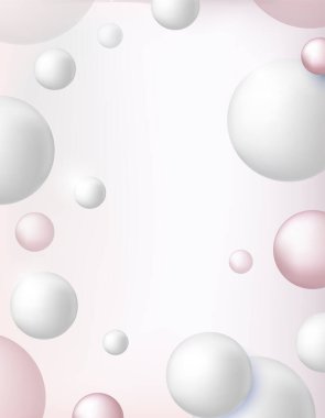 Kabarcıklar havada yüzer. Paketleme tasarımınızın arkaplanı