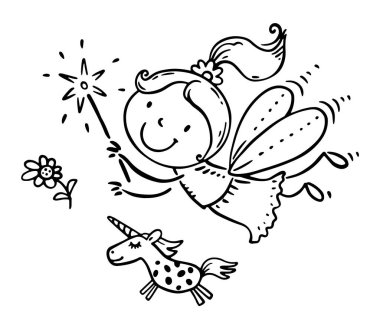 Peri masalı gibi giyinmiş çocuk.