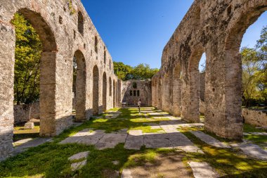 diaporit butrint yılında Roma villasında Harabeleri