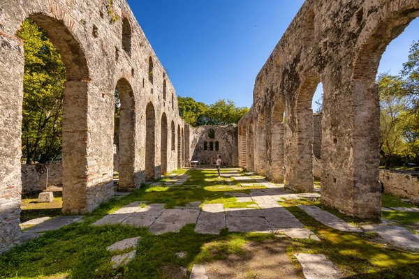 diaporit butrint yılında Roma villasında Harabeleri