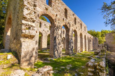 diaporit butrint yılında Roma villasında Harabeleri