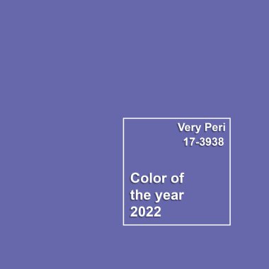 Yıl Rengi 2022 Çok Peri, minimalizm konsepti.