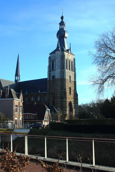 Aarschot Flanders Belçika Daki Ortaçağ Gotik Kilisesi — Stok fotoğraf