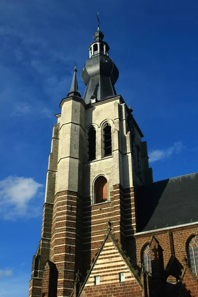 Medeltida Gotisk Kyrka Vår Fru Aarschot Flandern Belgien — Stockfoto