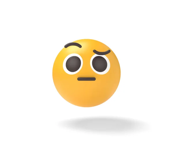 Disapproval Emoticon Emoji Illustration — 스톡 사진