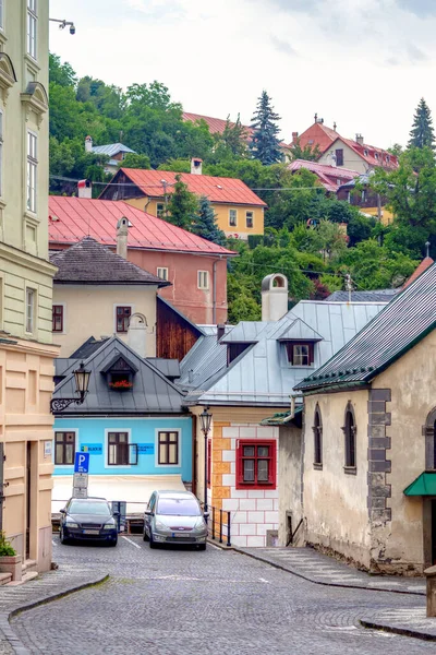 Kota Banska Stianvica Eropa Tengah Slowakia Kota Warisan Unesco — Stok Foto