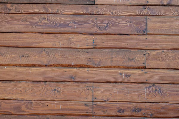 Old Brown Wooden Lath Textured Wall Background — Stock Photo, Image