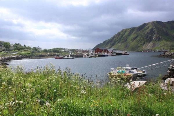 Landscape Mountain Views Ballstad — Photo