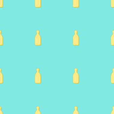 Tekila şişeleri pürüzsüz. Çizgi sanatı tarzı. Görüntü özeti. Renk tekrarlama şablonu. Parti içkileri konsepti. Arka planda bir resim. Herhangi bir amaç için düz tasarım