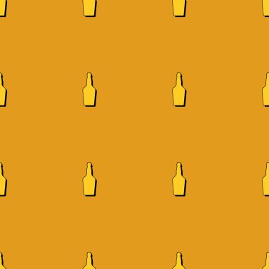 Viski şişeleri pürüzsüz. Çizgi sanatı tarzı. Görüntü özeti. Renk tekrarlama şablonu. Parti içkileri konsepti. Arka planda bir resim. Herhangi bir amaç için düz tasarım