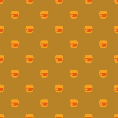 Viski bardağının dikişsiz şekli, her amaç için harika bir tasarım. Doodle tarzı. Renkli el çizimi resim. Şablonu tekrarla. Parti içkileri konsepti. Serbest çizim. Çizgi film taslağı