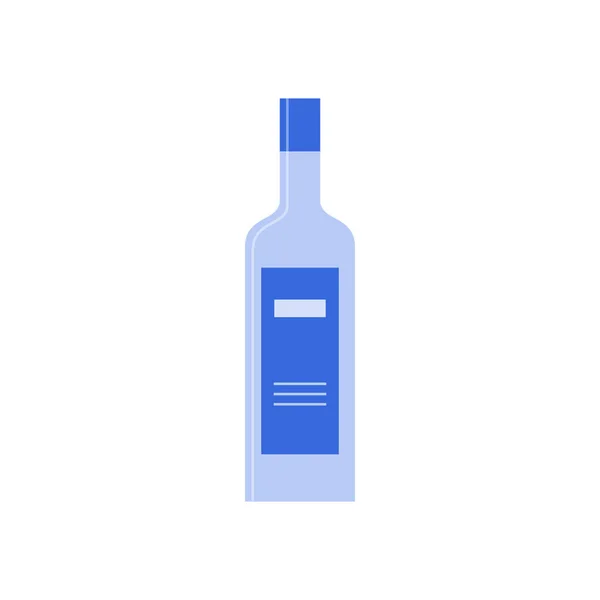 Botella Vodka Gran Diseño Para Cualquier Propósito Estilo Plano Forma — Vector de stock